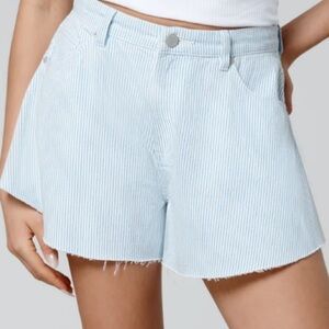 BLANKNYC NWT Keeps Cool Railroad Stripe Blue Shorts Size 27